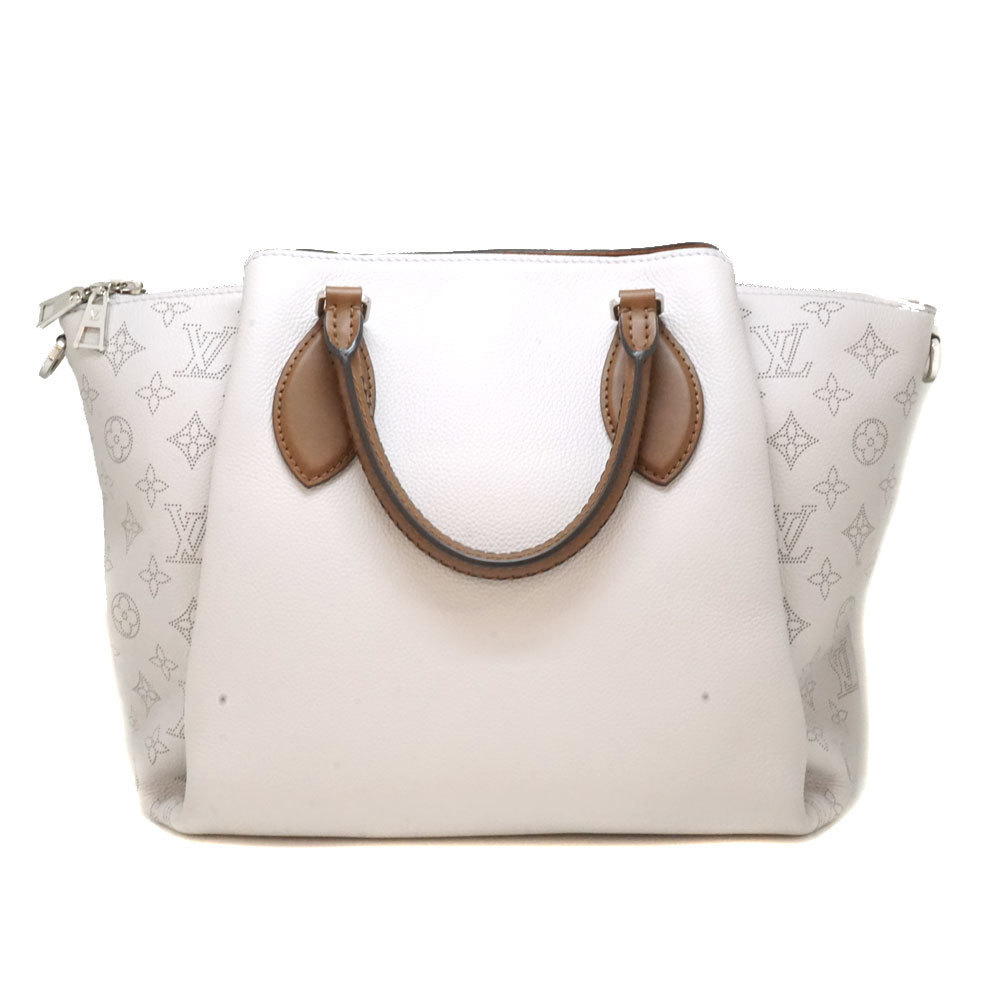 Louis Vuitton Haumea Mahina Leather Shoulder Bag White